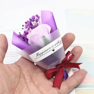 Mini mini dry flower bouquet dry rose shower body flower decoration party supplies flower soap wedding decoration gift best DIY 231127