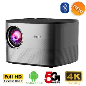 Projection Screens Salange Full HD Projector 5G WIFI Bluetooth 350Ansi 200" Display Digital Focus 1920 1080P Android 4K Projectors 8 Home 231128