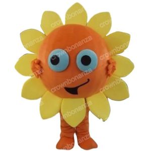 Adult Size Lovely Sunflower Mascot Costumes Halloween Cartoon Character Outfit Suit Xmas Outdoor Party Festival Dress Promotional Advertising Clothings