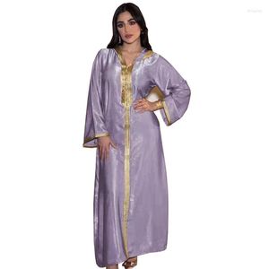 Ethnische Kleidung Plain Dubai Islamische Seide Saudi Arabisch Türkisch Ägypten Gebetsfrauen Muslim Abaya Satin Sexy Maxikleid