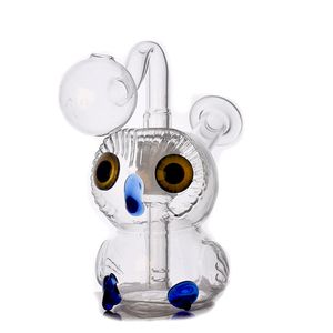 Großhandel Glasölbrenner Bong Aschefänger Wasserpfeifen Bunte dicke Rauchwasserpfeifen 14mm Joint Dab Rig Bong mit Glasölbrennerrohren Günstigster Preis