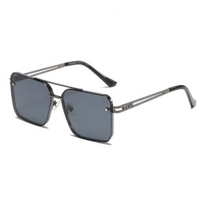 Designer Versage Sunglasses Vercaces Fashionable Home Beauty Head Metal Box Double Beam Trendy Street Photo Men's Sunglasses