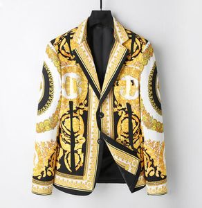 Bawełniany płaszcz Mężczyźni zwykłe blezery jesienne wiosna moda szczupła kurtka dla gałęzi blazer menu odzież Terno Masculino M-3xl