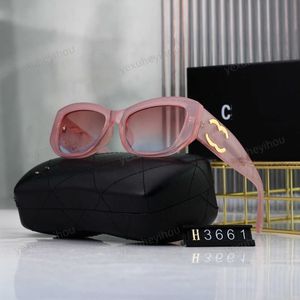 Neue Strand Sonnenbrille Modedesigner CH Sun Glasses Retro Mode Top Fahren UV -Schutz Mode Bein für Frauen Sonnenbrillen Originalqualität mit Schachtel