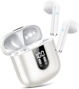 Fones de ouvido Bluetooth 5.3 com microfone ENC, fones de ouvido intra-auriculares estéreo, display LED duplo, tempo de reprodução de 30 horas, fones de ouvido para academia, IP7 à prova d'água