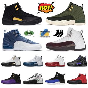 jumpman 12 Basketball shoes Stone Blue Men Twist Women Utility Grind Trainers Sports Brilliant Orange Sneakers Years in China 12s Sunrise Top quality Winterized