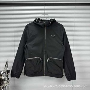 Men's Jackets High version P family zippered pocket couple style hooded aault jacket loose and fashionable men's women's jackets 6XD8