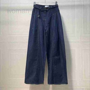 Damenjeans Designer Hochwertige Jeans für Damen 2023 Herbst/Winter lange Hosen, neuer Stil, kleine, duftende, hoch taillierte und weiche, lockere Bodenwischhose F4R2