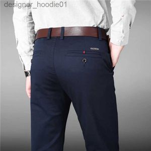 Pantalons pour hommes 2020 luxe droit affaires décontracté hommes pantalons de haute qualité concepteur printemps automne élégant loisirs longs pantalons formels L231129