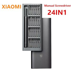 Schroevendraaier xiaomi Оригинальный ежедневный использование набор отвертки 24 Точные магнитные биты аллюминиевая коробка DIY DIY Dirtment для Smart Home 2022