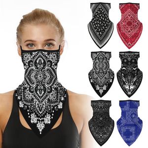 Cykelcykel cykling ansiktsmask nackegångare anti-dust UV-skydd män kvinnor motorcykel ansikte täckmask bandana med öronslingor283o