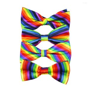 Papillon 4 pezzi Bretelle da uomo Alla moda per adulti Papillon colorato a righe in maschera Accessori per costumi Bambino