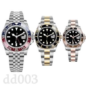 Relógio de pulso feminino designer 904L gmt relógio masculino orologio mecânico de alta qualidade acessórios de moda relógio de luxo comercial preto simplicidade SB012 C23