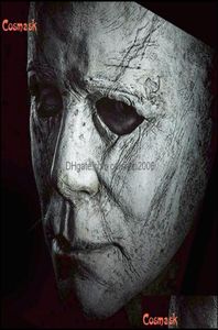 Parti Maskeleri Festival Malzemeleri Ev Bahçesi Cosmas Cadılar Bayramı Michael Myers Maske Hile veya Tedavi Stüdyosu Mike Mel White Fl Baş Lateks8950385