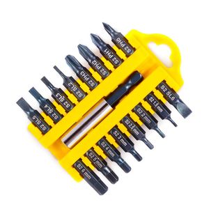 Schroevendraaier Jewii 17Pcs Screwdriver Bit Set Magnetic Rod Phillips Slotted Torx Hexagon Electric Drill Bits Power Household Hand Tools