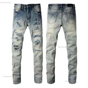 2023 New Amirs Mens Designer Denim Jeans Holes Brouldes Massion Massion Jean Biker Pants Man Clothing Mens Womens Bants Jeans 883