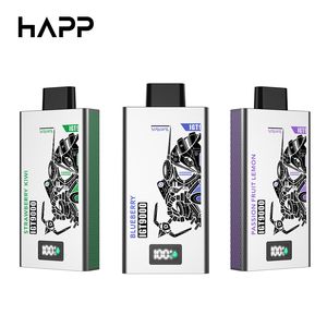 Happ Sigaretta elettronica popolare 9000Puffs Penna ricaricabile monouso Vape Produttore Commercio all'ingrosso 2% 14ML E-Juice Pod Mesh Coil