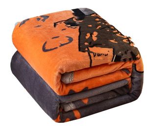 Cobertor de tecido de pele de vison inverno engrossado escritório nap cobertor colcha para cama sofá cobertores moda