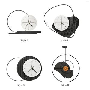 Wanduhren Kreative Acryluhr Kunstdekor Ornament zum Aufhängen für Loft Badezimmer El