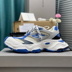 Niebiesko-białe pasujące skórzane skórzane stary butę tatusia buty męskie buty wysokie miłosne buty swobodne platforma podnoszącego damskie buty platformowe rozmiary 35-46
