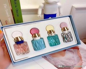 Conjunto de perfume feminino para mulheres edp 4 peças fragrâncias femininas 20ml spray portátil de alta qualidade com duração rápida delivery4551977