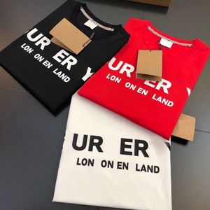 Designer par tees bokstav tryckt bomull rund hals t-shirt enkla lösa korta ärmar för män och kvinnor