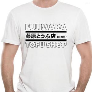 Camisetas masculinas Menas de camiseta casual camisa de camiseta Fujiwara tofu loja hachi jdm drift ae86 Levin Trueno Tee Tamanho do euro