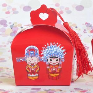 Wrap regalo 100pcs/Lot fai -da -te Hollove Candy Box creativo per matrimoni Piccole Crown Fresh Paper Fresh Red/Rosa/Purple Party Supplies