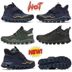 Cloud Hi Edge Stone Pine Road Running Shoes High-top Oncloud Jungle Forest Defy Navy Black Homens Mulheres Leves Respiráveis Tênis Internos Com Caixa