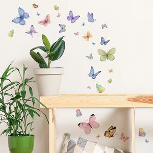 Adesivi murali Farfalle Decalcomanie Farfalle in PVC Murale rimovibile per la casa Camera da letto Decorazione Ragazze Bambini 231128