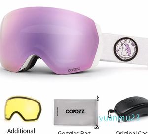 Antifog Eyewear Schneebrille für Erwachsene, Snowboardbrille mit Nachtgelb