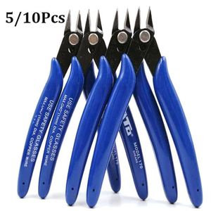 Tang 5/10pcs Dropship pense çok fonksiyonel elektrik tel kablo kesiciler kesme yan snips floş paslanmaz çelik nipper el aleti