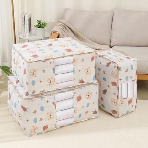 Storage Bags Space Bear Cotton Quilt Bag Non-Woven Fabric Dust-Proof Moisture-Proof Moving Clothing Sorting Travel