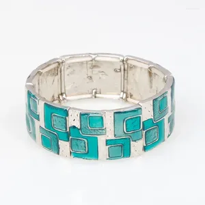 Bangle B2 Fashion Geometric Emamel Women Elastic Armband