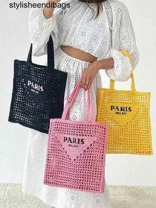 şık omuz çantaları yeni ilkbahar ve yazlık içi boş bir tek omuzlu çanta işlemeli mektup kağıt halat saman dokuma çanta kadın portatif plaj ba