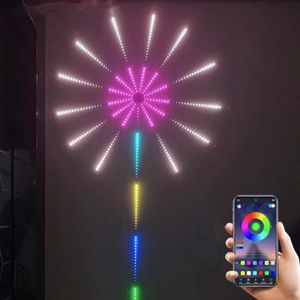 マジックスモークライトアプリBluetooth携帯電話コントロールランニング馬のLEDデジタルスモークライトLEDクリスマスライト