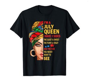 T-Shirts für Männer Kaufen Sie Im A July Queen Shirt I Have 3 Sides Geburtstagsgeschenk Qualitäts-Männer, die Kurzarm-T-Shirt mit O-Ausschnitt bedrucken