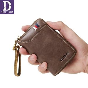 Dide Genuine Cow Leather 남성 여성 자동차 키 가방 지갑 지갑 사업 키 케이스 케이스 하우스 키퍼 카드 홀더 동전 지갑 Y190522022248277O