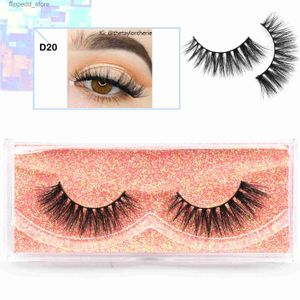 Cílios Postiços Natural 3D Mink Lashes Flare Cílios Falsos Maquiagem 3D Mink Lashes Extensão de Cílios Mink Cílios Beleza Maquiagem Cílios Q231129