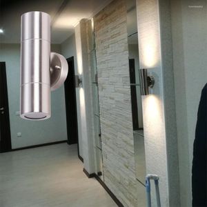 Duvar lambaları Toptan Spot Yukarı Led hafif paslanmaz çelik Awith Yüksek Parlak Sconce Açık Bahçe AC110V AC240V