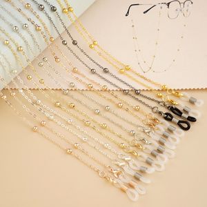 Gold Silver Eyeglasses Chain Lanyard Strap Metal glasögonglasögon solglasögon Läsglasögon Länk kedja hållare tillbehör grossistpris