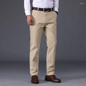 Herrenhosen Khaki Gerade Herren Business Freizeithose Schwarz Dunkelblau Pantalones Hombre Graue Hosen Große Größe 28-36 38 40 Pantalon