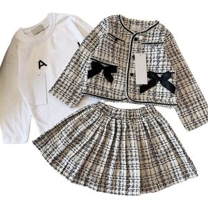 Conjunto de roupas da criança na moda vestidos de menina primavera designer bebê recém-nascido roupas bonitos para meninas roupa pano tamanho 100cm-140cm q01