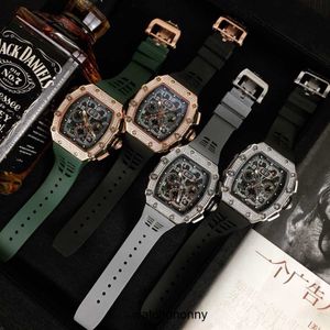 Projektant Ri Mliles Luksusowe zegarki Automatyczne zegarek mechaniczny Richa Milles RM11-03 Ruch Sapphire Mirror Import Guma Gumowa opaska zegarkowa Męs