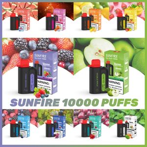 Schnelles Schiff Großhandel E Zigaretten Sunfire 10000 Puff 12k 15K Aromen Sigaretta Elettronica Vapes Einweg Puff Max Dampfstick Float Pen Desechable Vapers Kanada