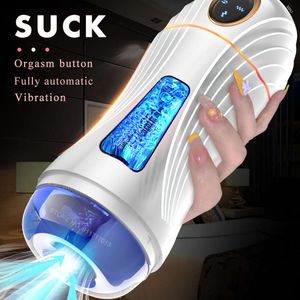 Sex Toy Massager Male Cup Automatic Sucking Real Oral Vagina Suction Vibrator Toys for Men Blowjob Vibrating Machine