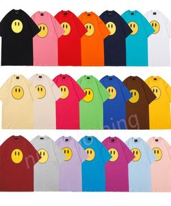 Erkek Tasarımcı Tshirt Lüks Marka Tees Baskı Gülümseme Yüz Tişörtleri Kadınlar Yaz Kısa Kollu Sokak Giyim Üstleri Giyim Kumaşı 4763561