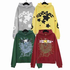 Männer Frauen Sweatshirts Spider Pink SP5DER Grafikdesigner Puff Print Jogginghose Set Verdickter Frottee Athleisure Heißprägeschaumdruck Übergröße