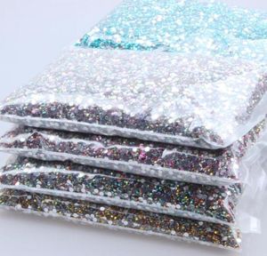 Tırnak Sanat Dekorasyonları Normal AB Renkleri Reçine Rhinestones 4mm 50000pcs Tırnaklar için Düzenleme Dekorasyonu Diy 3D Takı 7791638