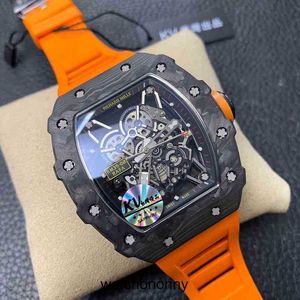 Projektant Ri Mliles Luksusowe zegarki zegarki Męskie zegarek mechaniczny Richa Milles RM35-02 W pełni automatyczny ruch Sapphire Mirror Guma Zatrzymaj Bandhkic